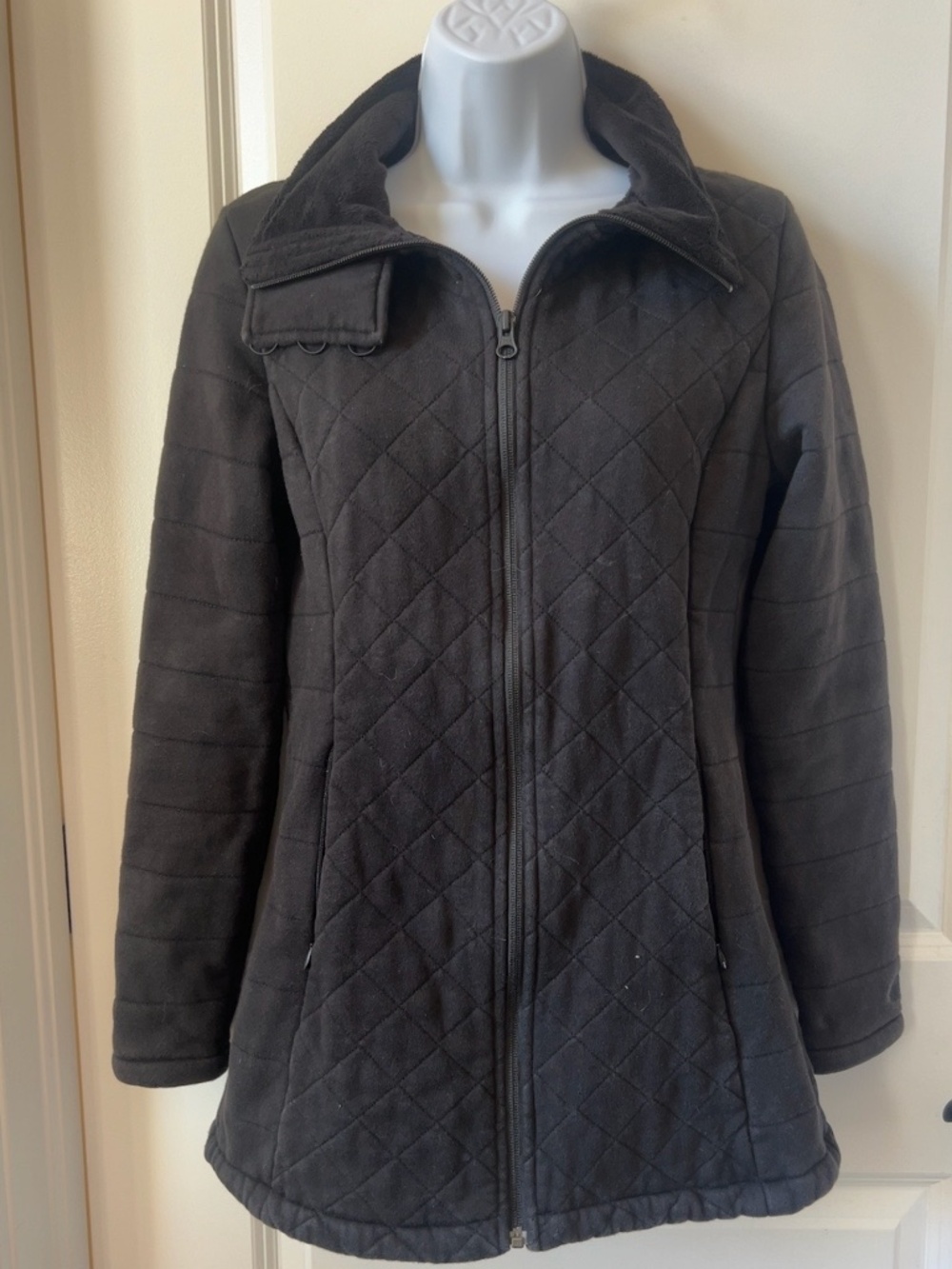 The North Face Caroluna Black Quilted Fleece Lined Jacket Women’s Small